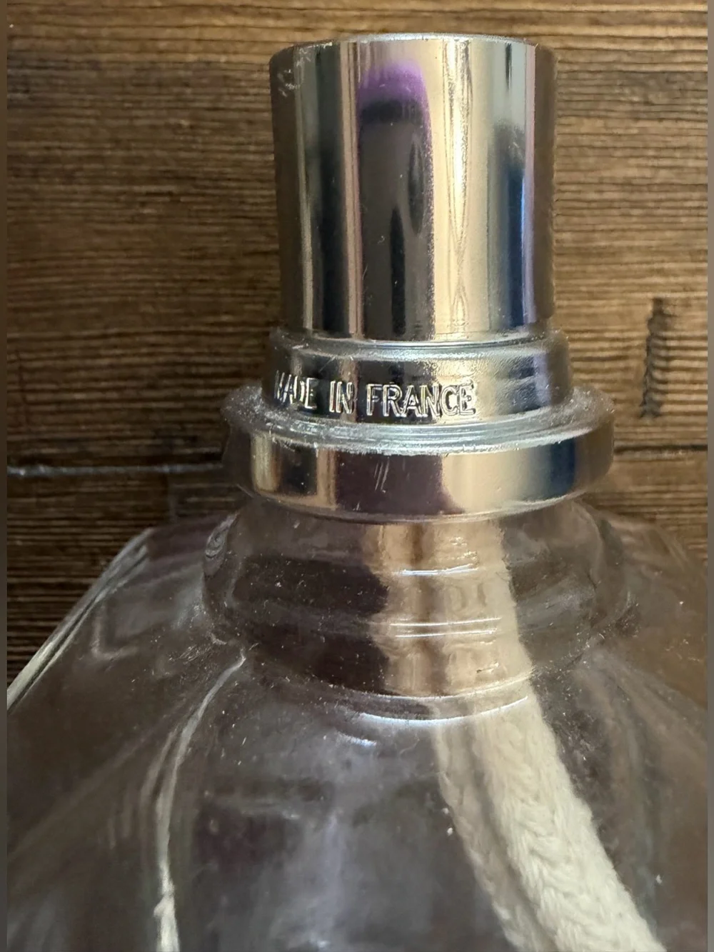 Lamp Berger Clear Glass Reed Diffuser Bottle with Cream Braided Wick New cond